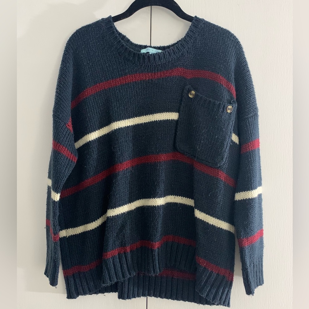 Striped Crew Neck Sweater